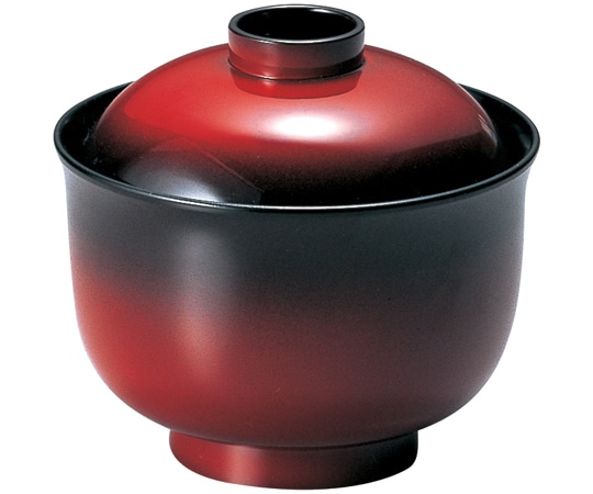 福井クラフト 耐熱3.3寸 ゆり型小吸椀 夕焼け 内黒 12023990 1個（ご注文単位1個）【直送品】