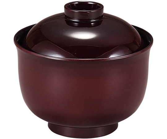 福井クラフト 耐熱3.3寸 ゆり型小吸椀 溜内黒 30044620 1個（ご注文単位1個）【直送品】