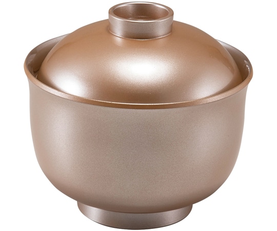 福井クラフト 耐熱3.3寸 ゆり型小吸椀 総銀透き 内黒 33710520 1個（ご注文単位1個）【直送品】