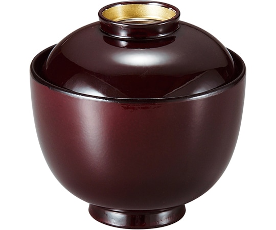 福井クラフト 耐熱室町小吸椀 溜高台内金 内黒 37001380 1個（ご注文単位1個）【直送品】