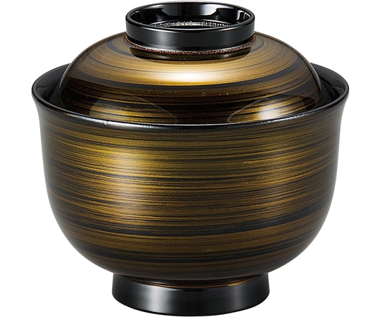 福井クラフト 耐熱都羽反小吸椀 黄金渦 内黒 37001440 1個（ご注文単位1個）【直送品】