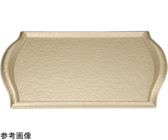 福井クラフト 耐熱A)尺4 波渕トレー シャンパンゴールドアクアSL 11008375 1個（ご注文単位1個）【直送品】