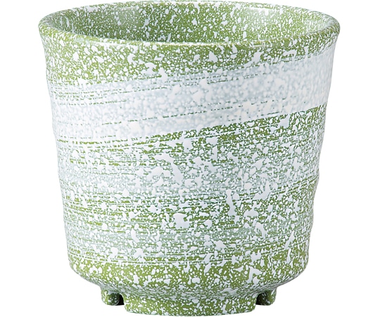 福井クラフト TA羽反湯呑 若葉刷毛目タタキ 50260420 1個（ご注文単位1個）【直送品】