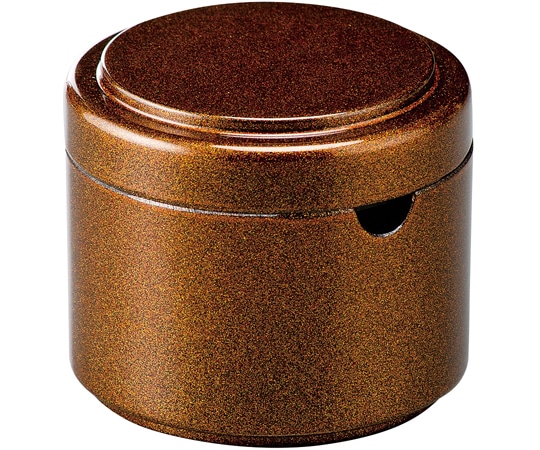 福井クラフト つつ型粉茶入れ 梨地 13000220 1個（ご注文単位1個）【直送品】