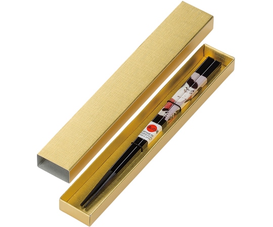福井クラフト 箸 ボックス(一膳用)金 90034527 1個（ご注文単位1個）【直送品】