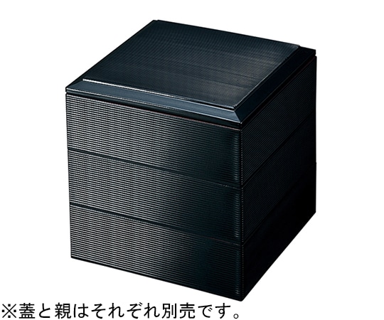 福井クラフト 5寸 千筋松花堂 黒内朱(親 21025360 1個（ご注文単位1個）【直送品】