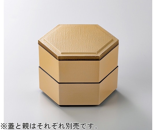 福井クラフト 六角布目松花堂 銀内黒(親) 23214230 1個（ご注文単位1個）【直送品】