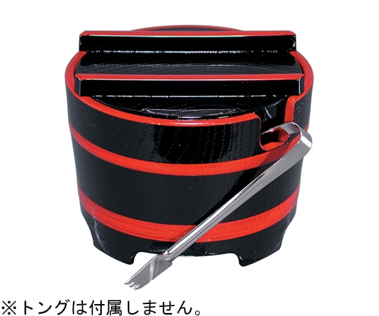 福井クラフト A桶 型ガリ入れ 黒朱ヒモ(大) 15158900 1個（ご注文単位1個）【直送品】