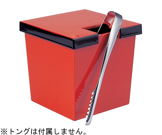 福井クラフト 角ガリ入れ 朱渕黒(トング別) 86012230 1個（ご注文単位1個）【直送品】