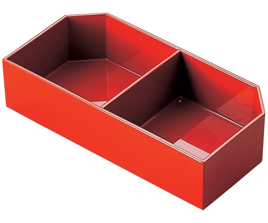 福井クラフト 縁高重用仕切 朱 21056730 1個（ご注文単位1個）【直送品】