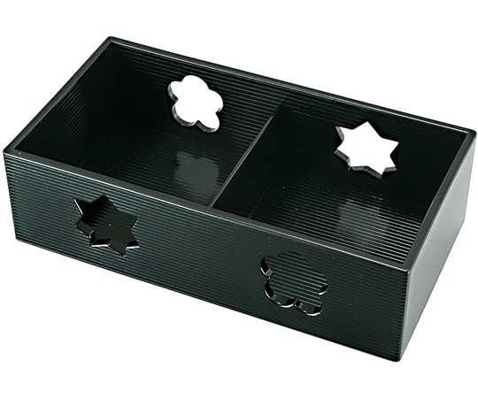 福井クラフト 珍味箱 二ッ切(固定)小 黒塗167×88 54260235 1個（ご注文単位1個）【直送品】