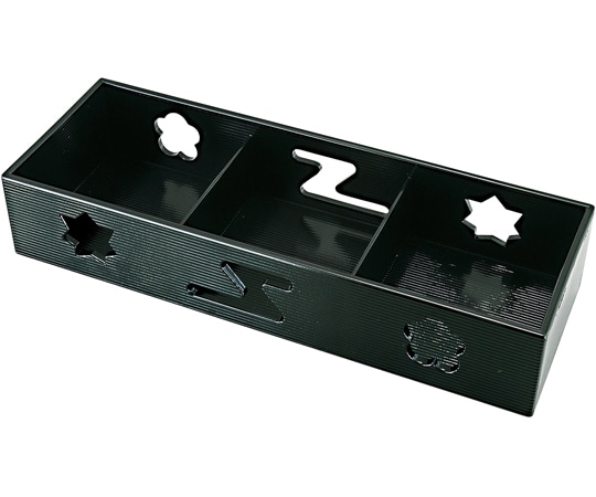 福井クラフト 珍味箱 二ッ切(固定)大 黒塗188×89 54260245 1個（ご注文単位1個）【直送品】