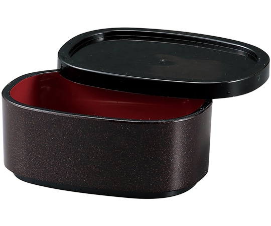 福井クラフト 小判汁鉢(黒)(タッパ蓋付) 23020655 1個（ご注文単位1個）【直送品】