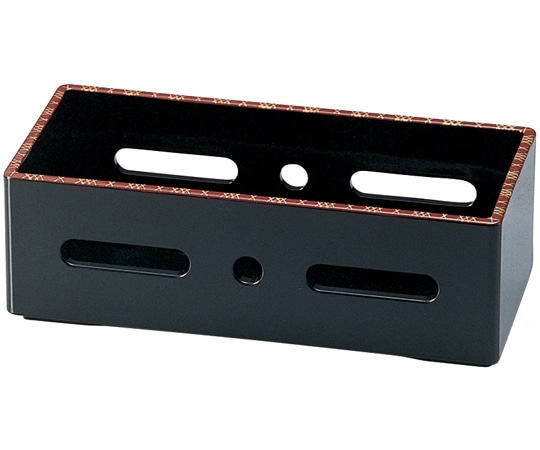 福井クラフト 7寸 長角すかし箱 黒天網代 51011380 1個（ご注文単位1個）【直送品】