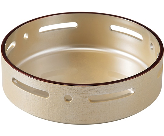 福井クラフト 5寸 布目丸すかし盛器 黄金銀彩天べっ甲 55204690 1個（ご注文単位1個）【直送品】