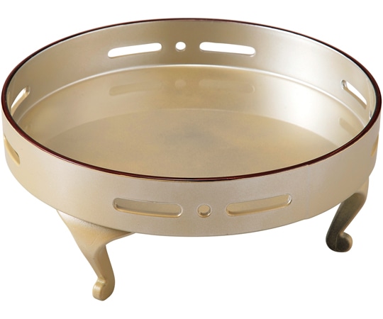 福井クラフト 猫足付6寸 丸透かし盛器 黄金銀彩天べっ甲 55204700 1個（ご注文単位1個）【直送品】