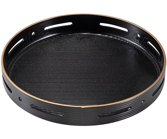 福井クラフト 7.5寸 丸すかし盛器 黒天金 51011510 1個（ご注文単位1個）【直送品】