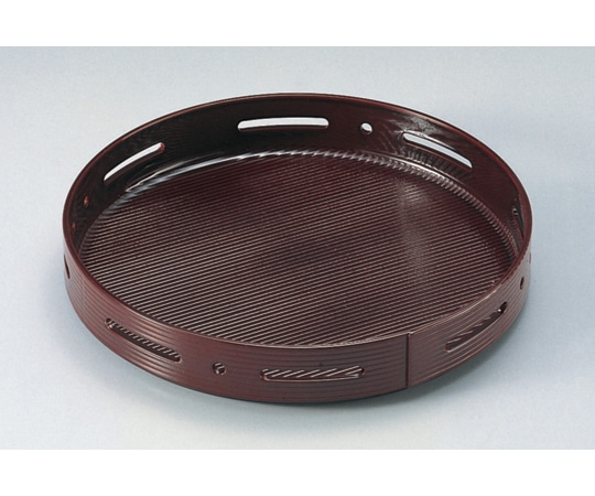 福井クラフト 7.5寸 丸すかし盛器 溜 51306140 1個（ご注文単位1個）【直送品】