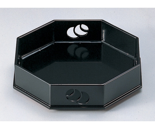 福井クラフト 6.5寸 ツボツボ八角盛器 黒 51306060 1個(ご注文単位1個)【直送品】