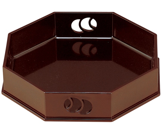 福井クラフト 6.5寸 ツボツボ八角盛器 溜 51306050 1個(ご注文単位1個)【直送品】