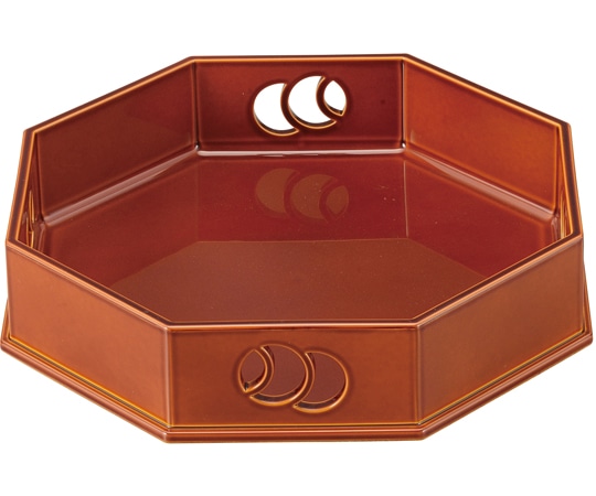 福井クラフト 6.5ツボツボ八角盛器 漆調春慶 51272249 1個(ご注文単位1個)【直送品】