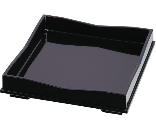 福井クラフト 6寸 角山路盛器 黒 51306220 1個（ご注文単位1個）【直送品】