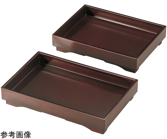 福井クラフト 8.5寸 長角山路盛器 消し溜/裏黒塗 51030874 1個（ご注文単位1個）【直送品】