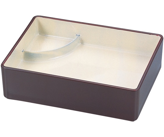 福井クラフト 耐熱タレ付長角盛器 溜内クリーム 70002850 1個（ご注文単位1個）【直送品】