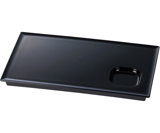 福井クラフト 9.2寸 タレ付長角盛皿 黒(裏黒) 50023265 1個（ご注文単位1個）【直送品】