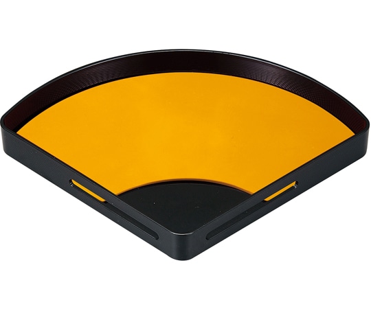 福井クラフト 扇面すかし盛器 黒(小) 51306420 1個（ご注文単位1個）【直送品】