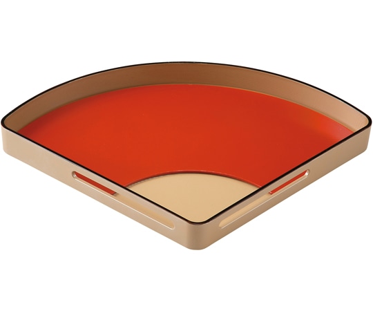 福井クラフト 扇面すかし盛器 小パールシルバー天べっ甲 55204770 1個（ご注文単位1個）【直送品】