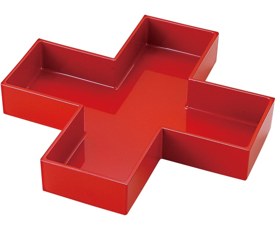 福井クラフト A 207×207 十字箱(玉手重用)赤(二度塗) 41320460 1個（ご注文単位1個）【直送品】