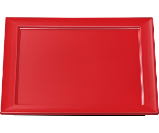 福井クラフト 8.5寸 炉縁前菜盛皿 赤(二度塗) 41320310 1個（ご注文単位1個）【直送品】