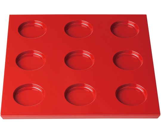 福井クラフト 耐熱サークルナインプレート 紅朱 83320350 1個（ご注文単位1個）【直送品】