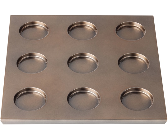 福井クラフト 耐熱サークルナインプレート ブロンズメタル 83320370 1個（ご注文単位1個）【直送品】