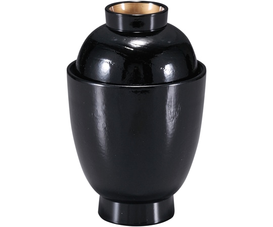 福井クラフト つぼね木目小吸椀 黒高台内金 31007175 1個（ご注文単位1個）【直送品】