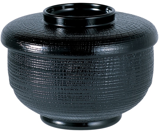 福井クラフト (A)助六飯器(蓋親)黒セット 39020460 1個（ご注文単位1個）【直送品】