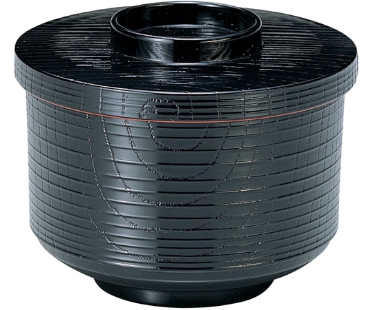 福井クラフト 柾目割子 黒(内朱) 39020410 1個（ご注文単位1個）【直送品】