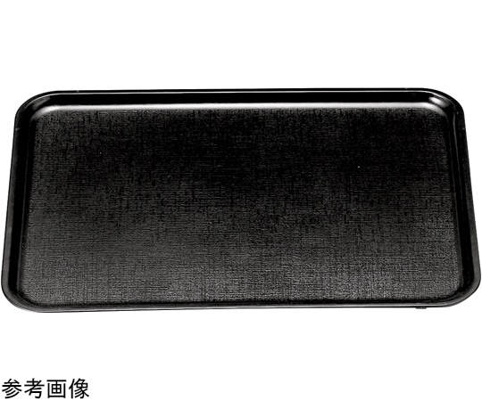 福井クラフト 耐熱FRP)新尺1 長手布目盆 黒SL 15150620 1個（ご注文単位1個）【直送品】