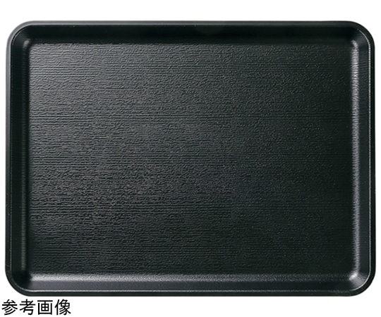 福井クラフト 耐熱AP 尺4 柾木目長角トレー 艶消黒弱SL 51366200 1個（ご注文単位1個）【直送品】