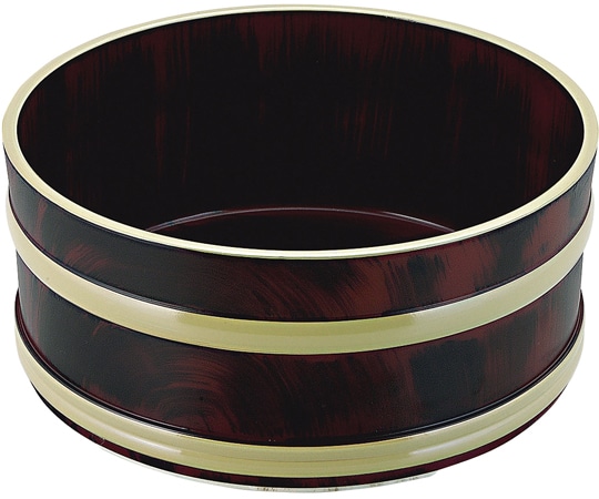 福井クラフト やすらぎ風呂桶 チーク刷毛目 14020410 1個（ご注文単位1個）【直送品】