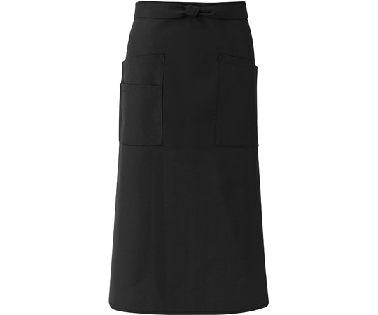 興栄繊商 ロングエプロン ブラック フリー EW75 1枚(ご注文単位1枚)【直送品】