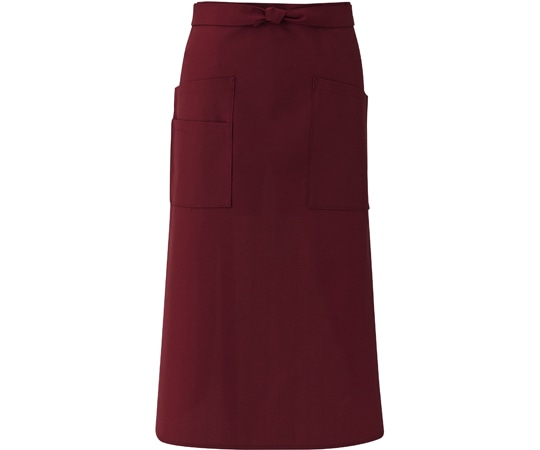 興栄繊商 ロングエプロン ワイン フリー EW75 1枚(ご注文単位1枚)【直送品】