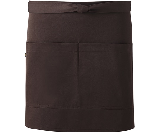 興栄繊商 ギャルソンショートエプロン ダークブラウン フリー GT40 1枚(ご注文単位1枚)【直送品】