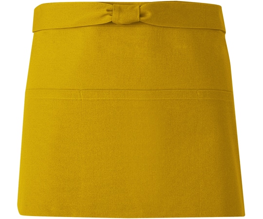 興栄繊商 和風ショートエプロン ハンプ カラシ フリー M30 1枚(ご注文単位1枚)【直送品】