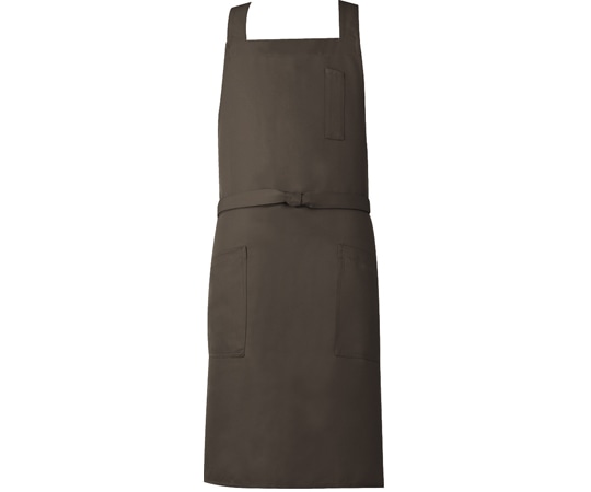 興栄繊商 胸当てエプロン メンズ チャコール フリー MX90 1枚(ご注文単位1枚)【直送品】