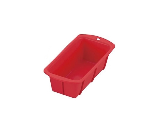 岡部洋食器製作所 シリコンパウンドケーキ型 17cm レッド CM-03 1個(ご注文単位1個)【直送品】