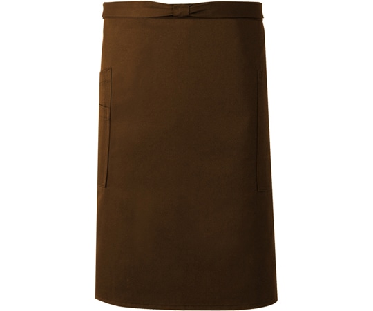 興栄繊商 ミドルエプロン ペン差付 ダークブラウン フリー ET600 1枚(ご注文単位1枚)【直送品】