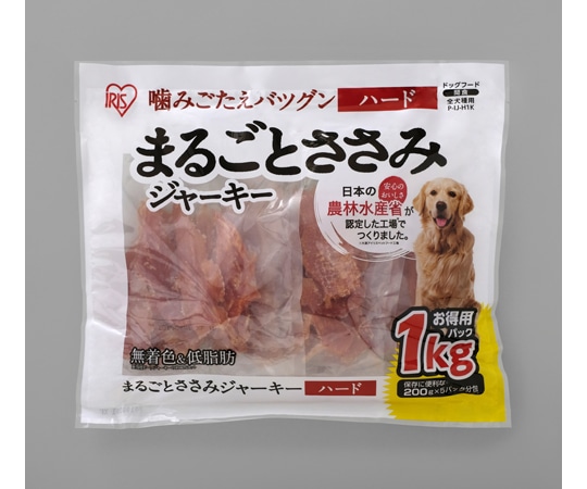アイリスオーヤマ まるごとささみジャーキーハード1kg 1kg P-IJ-H1K 1個（ご注文単位1個）【直送品】