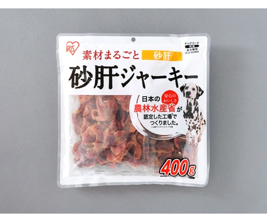 アイリスオーヤマ 砂肝ジャーキー 400g P-IJ-SG400 1個（ご注文単位1個）【直送品】